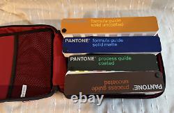 Pantone Color Formula Guide / Set of 6 with Case Coated Matte Uncoated. 2005