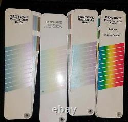 Pantone Color Guide Set Kit 10 Fan Books with Carry Case