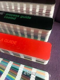 Pantone Color Guide Sheer Bridge Coated Uncoated Booklet Swatch Squares Cmyk