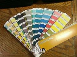 Pantone Colors Swatch Books Set Coated & Uncoated with CD & Case