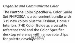 Pantone FHI p210a Fashion Home + Interiors Color Specifier & Color Guide Set New