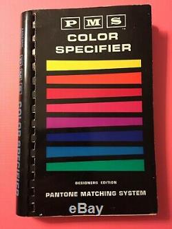 Pantone Marching system Color Specifier Designers Edition 1964 Great Condition
