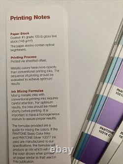 Pantone Plus Series Premium Metallics Coated Color Fan Guid