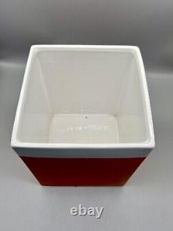 Pantone Universe Tangerine Tango 10Waste Basket Trash Can Ceramic RARE 17-1463