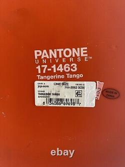 Pantone Universe Tangerine Tango 10Waste Basket Trash Can Ceramic RARE 17-1463