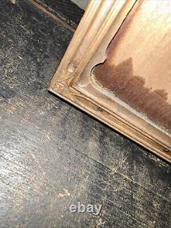 Print Block Border Frame Copper Face 9 X 7 Approx