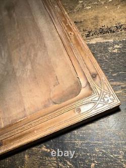 Print Block Border Frame Copper Face 9 X 7 Approx
