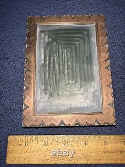 Print Block Border Frame Copper Face, Nice Details