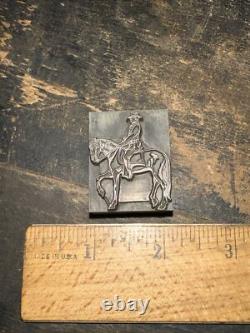 Print Block General on Horse Civil War Lead Block! Amazing Image
