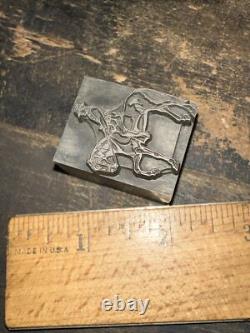 Print Block General on Horse Civil War Lead Block! Amazing Image