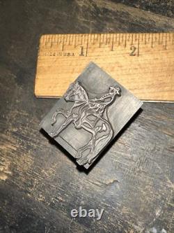 Print Block General on Horse Civil War Lead Block! Amazing Image