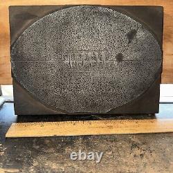 Print Block Large Football 9 X 7 Approximately