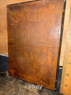 Print Block (Religious Scene Crucifixion) Copper Face Amazing Details