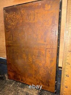 Print Block (Religious Scene Crucifixion) Copper Face Amazing Details