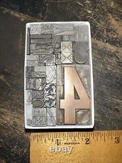 Print Blocks Lead & Copper Ornamentals Borders Dingbats. Beautiful Variety #10