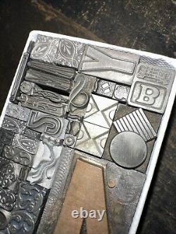 Print Blocks Lead & Copper Ornamentals Borders Dingbats. Beautiful Variety #10