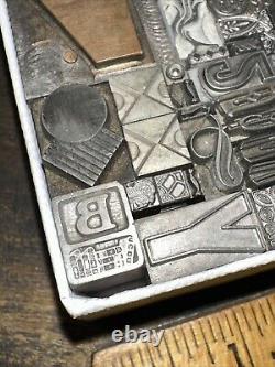 Print Blocks Lead & Copper Ornamentals Borders Dingbats. Beautiful Variety #10