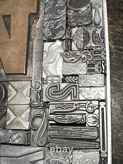 Print Blocks Lead & Copper Ornamentals Borders Dingbats. Beautiful Variety #10