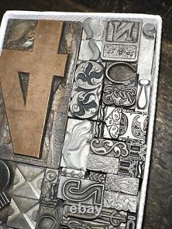 Print Blocks Lead & Copper Ornamentals Borders Dingbats. Beautiful Variety #10