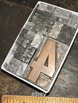 Print Blocks Lead & Copper Ornamentals Borders Dingbats. Beautiful Variety #10