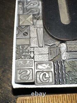 Print Blocks Lead & Copper Ornamentals Borders Dingbats. Beautiful Variety #13