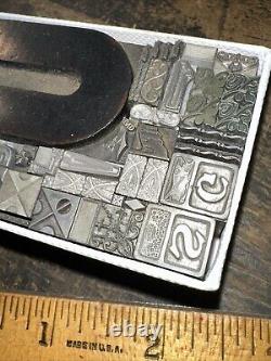Print Blocks Lead & Copper Ornamentals Borders Dingbats. Beautiful Variety #13