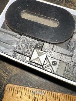 Print Blocks Lead & Copper Ornamentals Borders Dingbats. Beautiful Variety #13