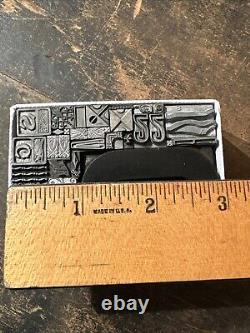 Print Blocks Lead & Copper Ornamentals Borders Dingbats. Beautiful Variety #13