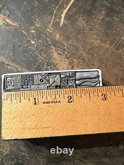 Print Blocks Lead & Copper Ornamentals Borders Dingbats. Beautiful Variety #13