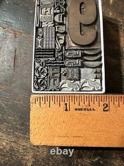 Print Blocks Lead & Copper Ornamentals Borders Dingbats. Beautiful Variety #19