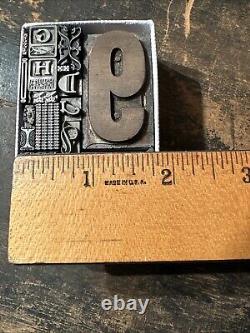 Print Blocks Lead & Copper Ornamentals Borders Dingbats. Beautiful Variety #19