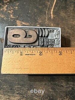 Print Blocks Lead & Copper Ornamentals Borders Dingbats. Beautiful Variety #19