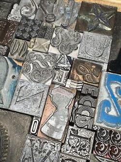 Print Blocks Lead Ornamental Borders Dingbats Gorgeous Variety! #78