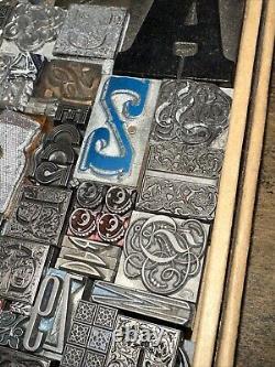 Print Blocks Lead Ornamental Borders Dingbats Gorgeous Variety! #78