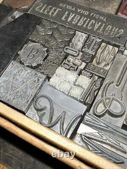 Print Blocks Lead Ornamental Borders Dingbats Gorgeous Variety! #78