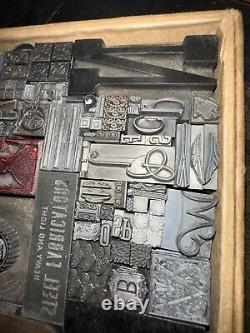 Print Blocks Lead Ornamental Borders Dingbats Gorgeous Variety! #78