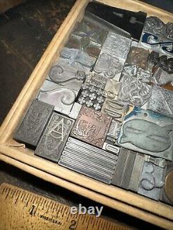 Print Blocks Lead Ornamental Borders Dingbats Gorgeous Variety! #78