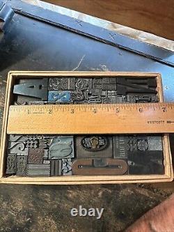 Print Blocks Lead Ornamental Borders Dingbats Gorgeous Variety! #78