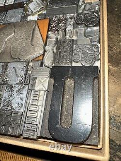 Print Blocks Lead Ornamental Borders Dingbats Gorgeous Variety! #79