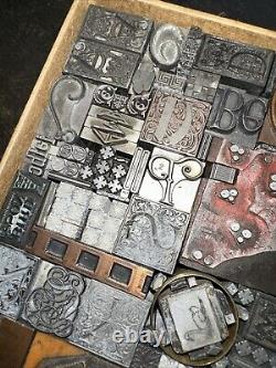 Print Blocks Lead Ornamental Borders Dingbats Gorgeous Variety! #79