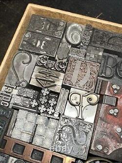Print Blocks Lead Ornamental Borders Dingbats Gorgeous Variety! #79