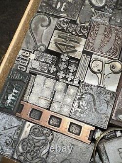 Print Blocks Lead Ornamental Borders Dingbats Gorgeous Variety! #79