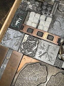 Print Blocks Lead Ornamental Borders Dingbats Gorgeous Variety! #79