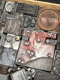 Print Blocks Lead Ornamental Borders Dingbats Gorgeous Variety! #79