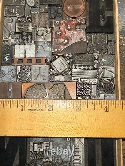 Print Blocks Lead Ornamental Borders Dingbats Gorgeous Variety! #79