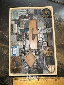 Print Blocks Lead Ornamental Borders Dingbats Gorgeous Variety! #80