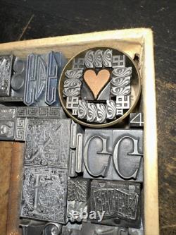 Print Blocks Lead Ornamental Borders Dingbats Gorgeous Variety! #80