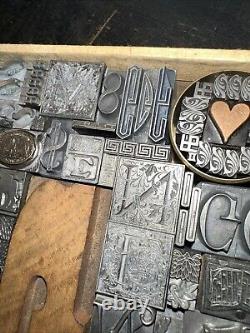 Print Blocks Lead Ornamental Borders Dingbats Gorgeous Variety! #80