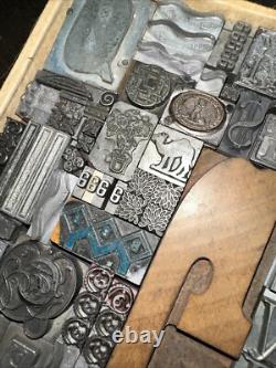 Print Blocks Lead Ornamental Borders Dingbats Gorgeous Variety! #80