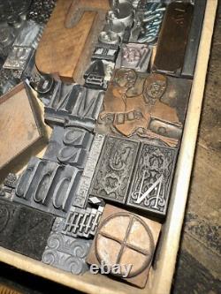 Print Blocks Lead Ornamental Borders Dingbats Gorgeous Variety! #80